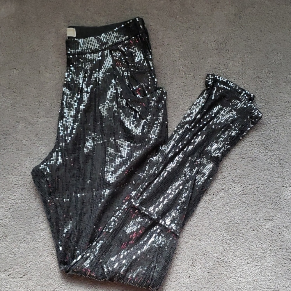 Michael Kors all over sequin pants with pockets